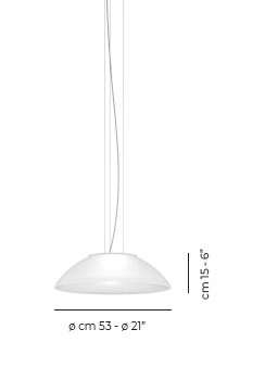 Infinita Suspension 53 White Matt Glossy White E26 Ul