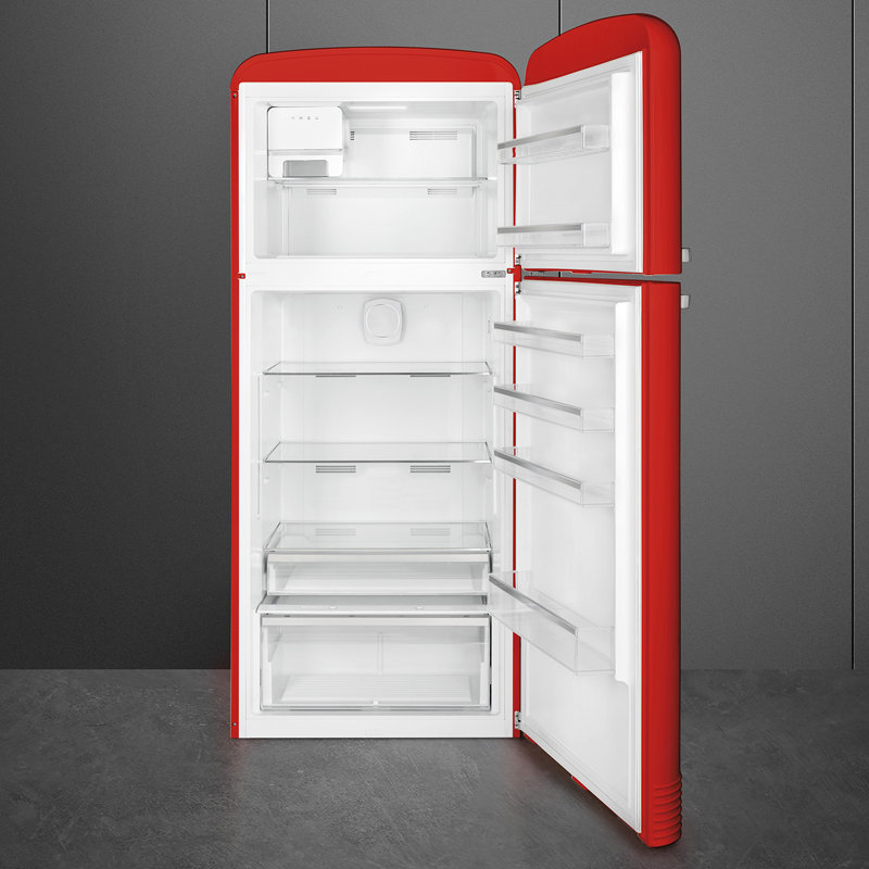 32" Smeg Fab Retro Refrigerator, Right Handed, Red