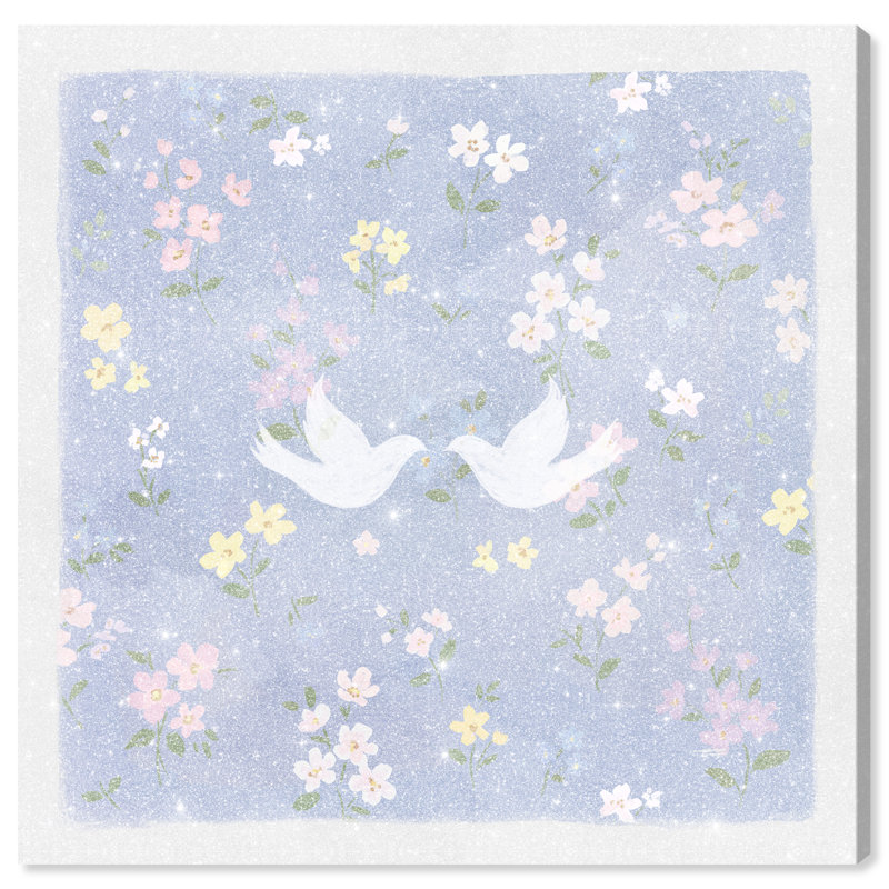 Love Doves Print by Oliver Gal, 12"H x 12"W, Gallery Wrapped