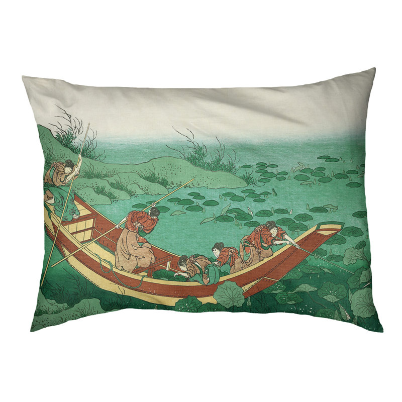 Coussin d'intérieur / d'extérieur pour chien Burkart, Moyen (H 14 po x l 42,5 po x P 32,5 po), Vert / Brun