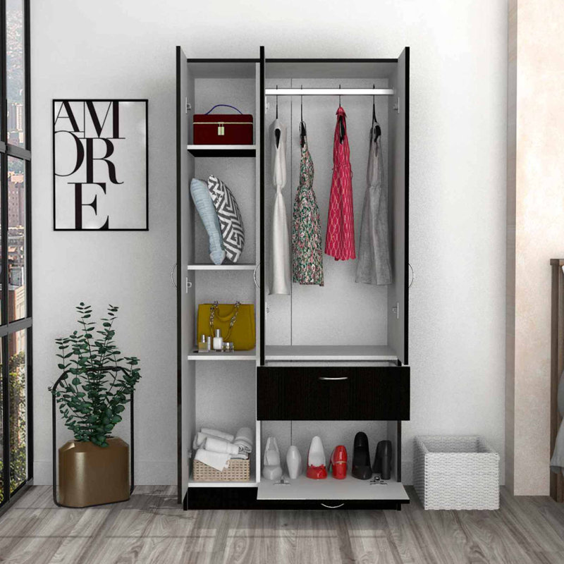 1-Drawer Rectangle Armoire