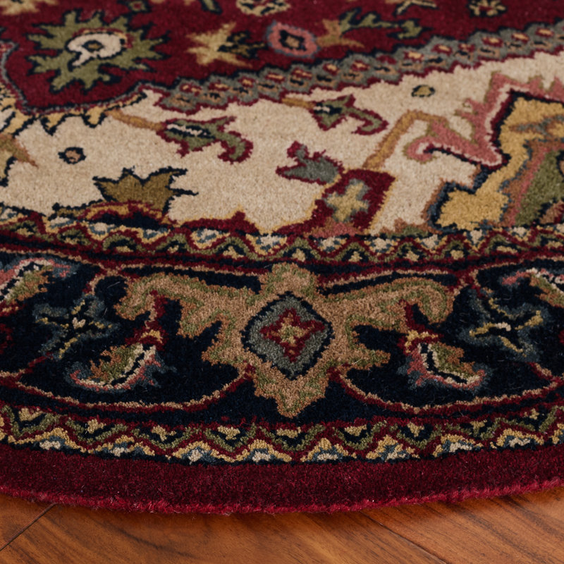 Tapis oriental en laine touffeté à la main Algier, Rond 6 pi