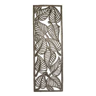 Décoration murale à panneau feuille cut