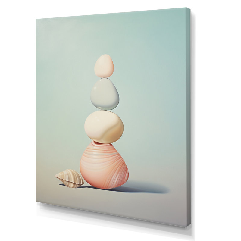 Impression sur toile Lashonn Seashell, Toile tendue, H 44 po x l 34 po x P 1,5 po