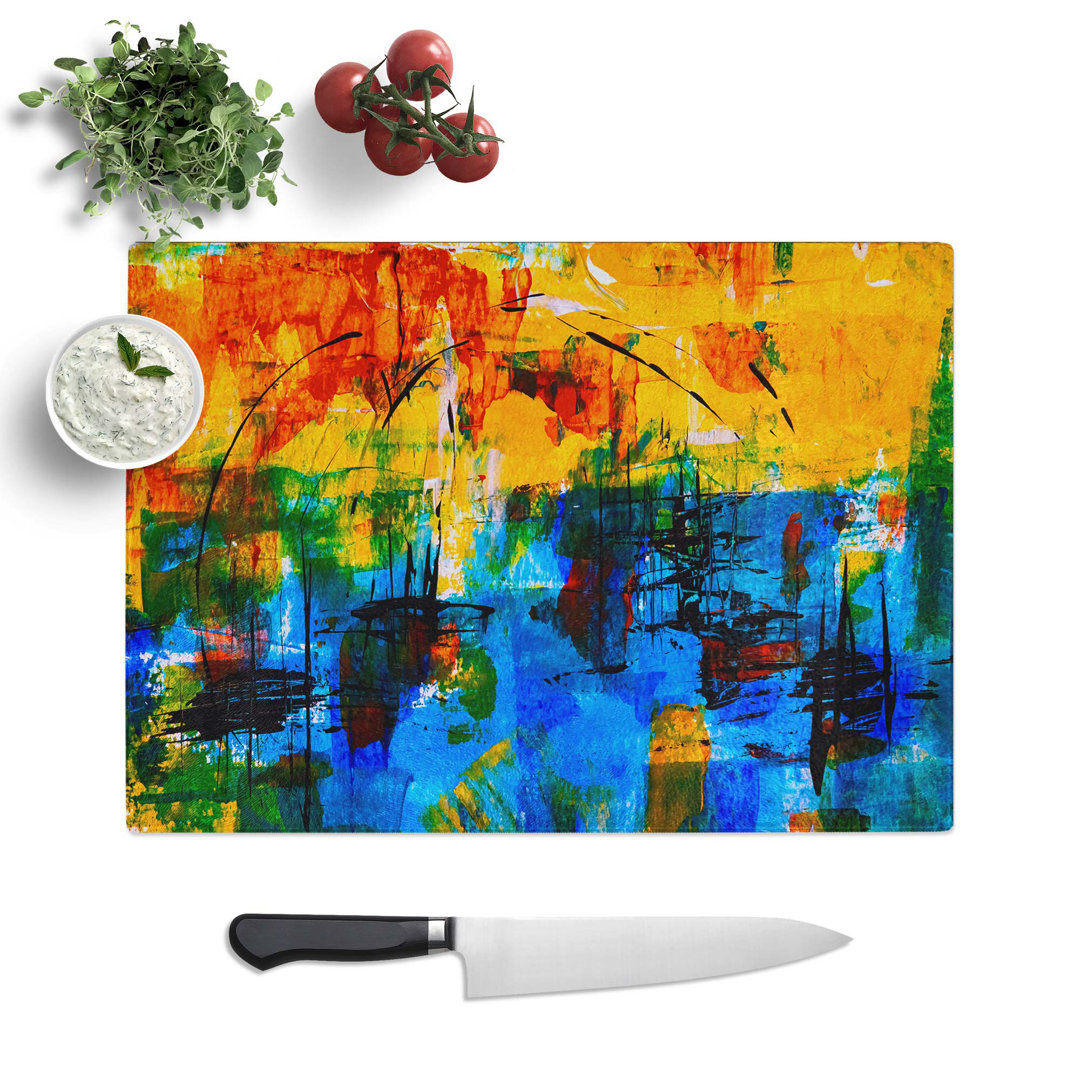 Tempered Glass Art Painting Vol.57 Chopping Board