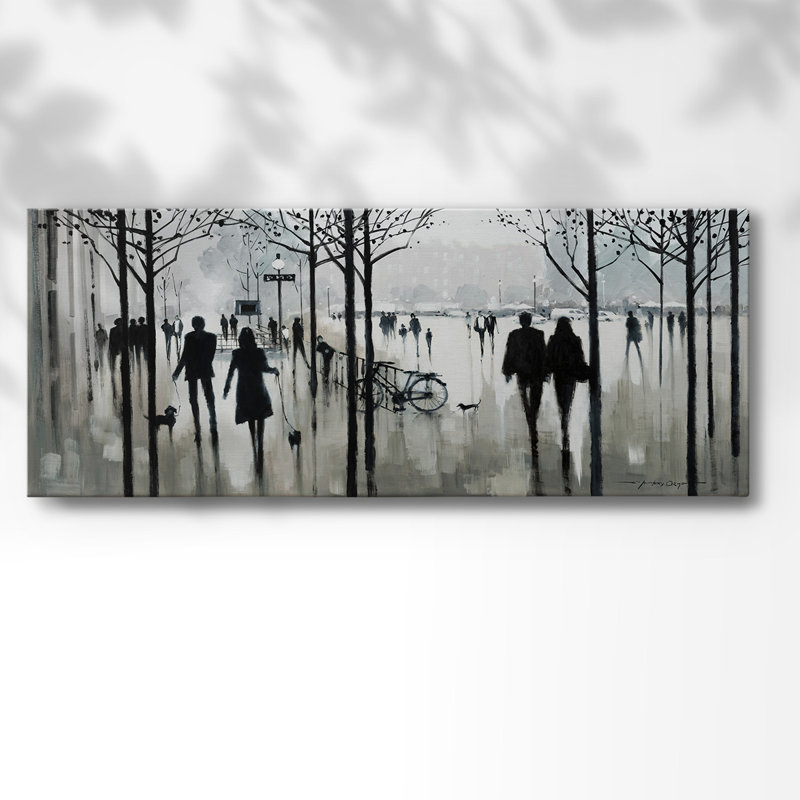 Morning Paris sur toile, H 24 po x l 60 po x P 1,5 po