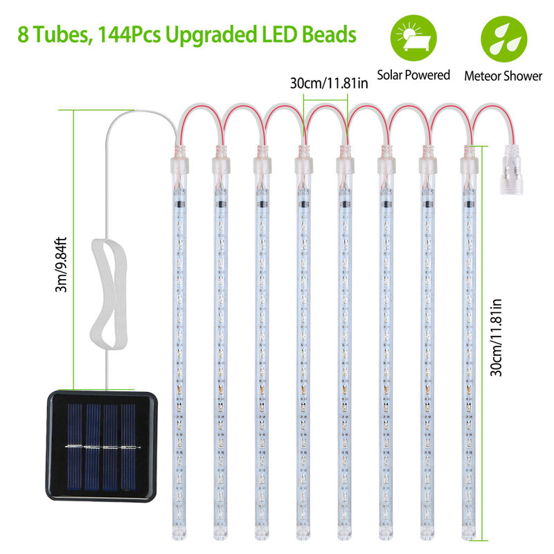 Hermila 118.11'' Solar Powered Novelty String Light, White