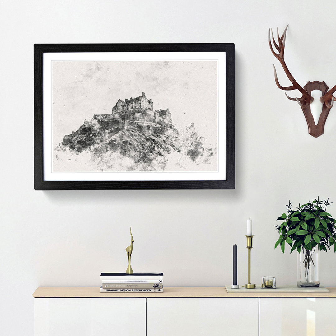 Edinburgh Castle In Scotland - Framed Print