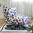Wave Point Purple Parrot Bean Bag Chair