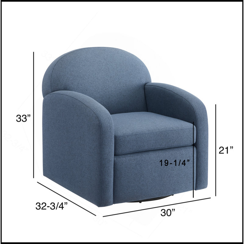 Chaise pivotante, Bleu