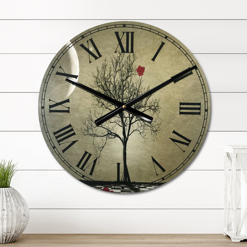 Inévitable - Horloge ronde en métal Farm, Petit