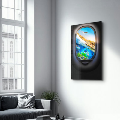 Peinture décorative en verre trempé