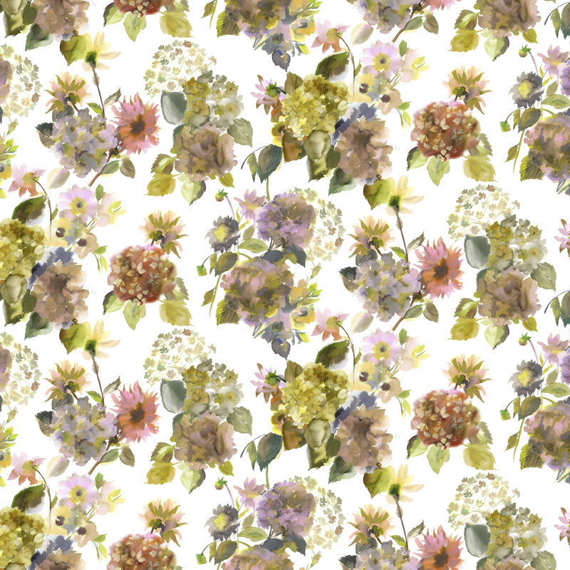 Palace Flower Shower Curtain, 72" H x 72" W