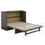 Lit armoire multifonctionnel, lit escamotable avec station de charge et grand tiroir de rangement-1164937890