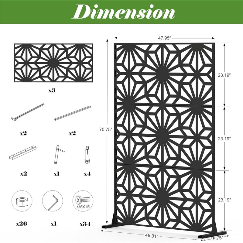 Metal Privacy Screen
