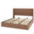 American Design King Bed Frame With Lift Storage, Double Hydraulic Rod Lifting, Flying Wing For Beauty Style Exquisite Headboard Design, Overall Corrugated