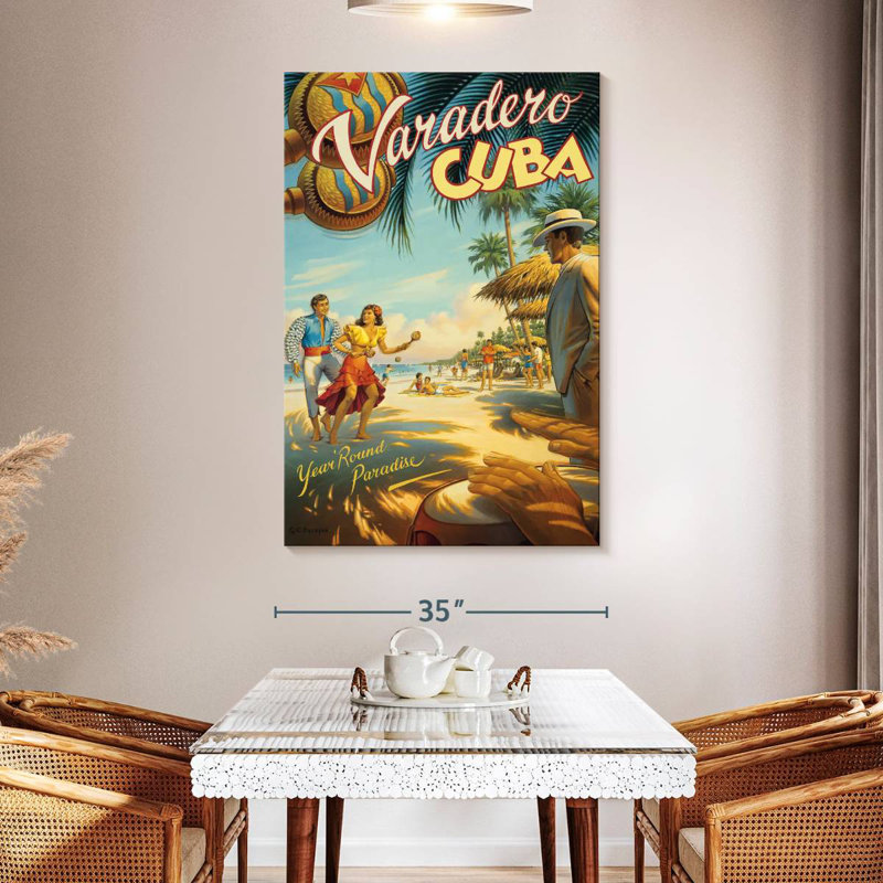 Gillard Varadero, Cuba, H 51 po x l 34 po