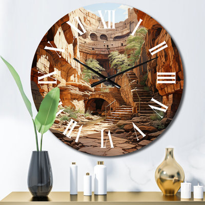 Horloge murale Canyon Passage Pointillism I