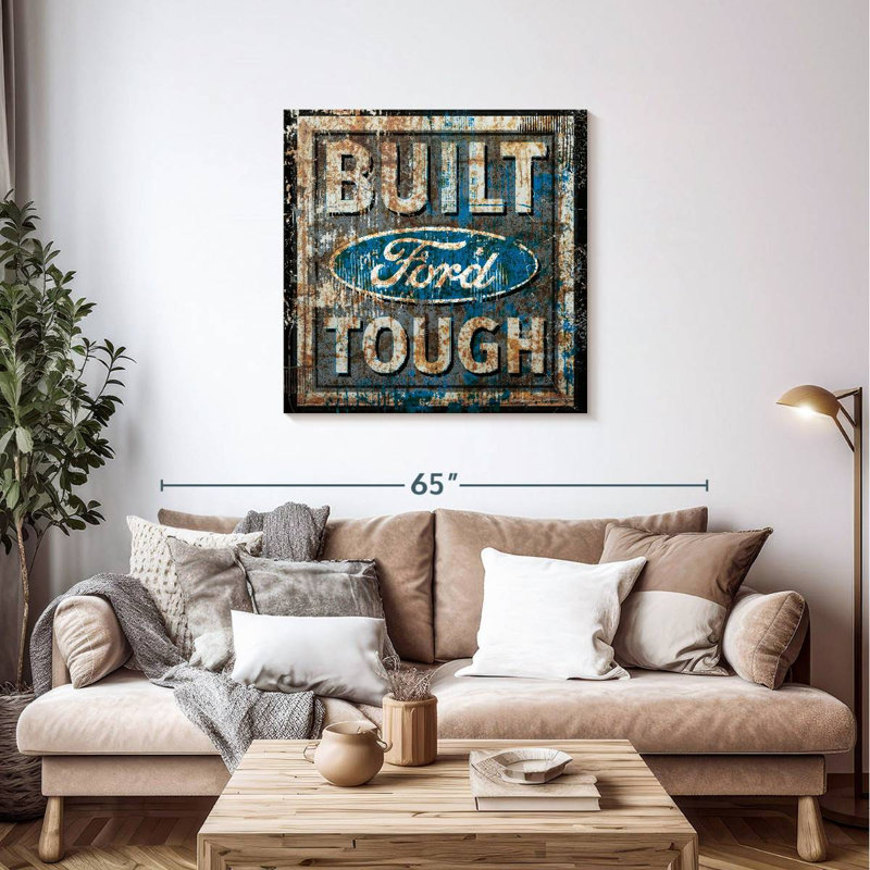 Plaque murale Kickelige Old Ford, H 36 po x l 36 po