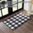  Annie Buffalo Check Gingham Machine Woven Flatweave Polyester Indoor / Outdoor Area Rug in Black/White-611326053