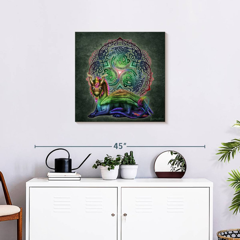 Dragon totem Kelan Celtique, H 24 po x l 24 po