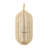 Rattan Bamboo Lantern With Glass Insert, Natural Beige Open Weave Frame