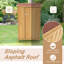 Abri de jardin extérieur en bois 5 pi x 3 pi avec toit en asphalte