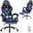 HOFFREE Gaming Chair With LED RGB Lights Massage Video Gamer Chairs With Footrest Ergonomic High Back Reclining Computer Chair With Adjustable Lumbar Support-104296949