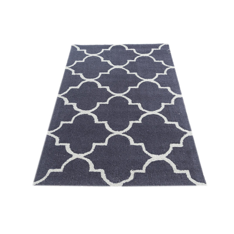 Tapis bleu marine Oharare