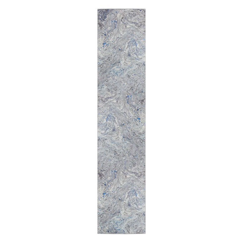 Chenille Abstract Indoor Rug, Runner 2'9" x 12'