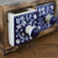 Hand Painted Blue Floral Ceramic 3 Drawer Chest
