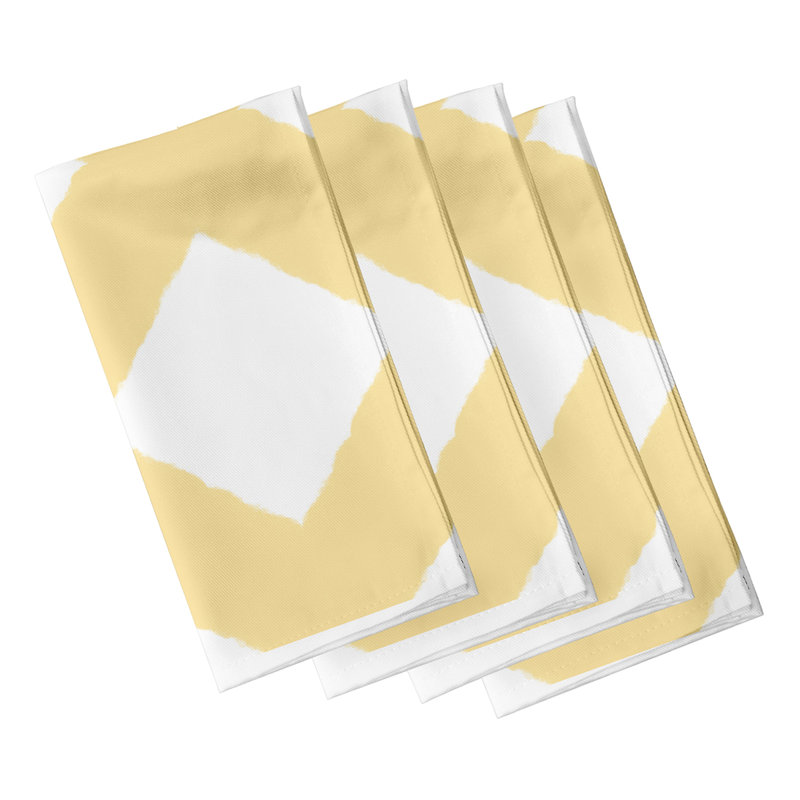 Ensemble de serviettes 4 pièces Aksel, Jaune