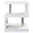 White Led Side Table Small Coffee Table For Living Room, High Gloss S Shape Sofa End Table With RGB Led Lights, 2 Tier Storage Shelves Ractangle Coffee Table For Home Office Furniture-1731662321