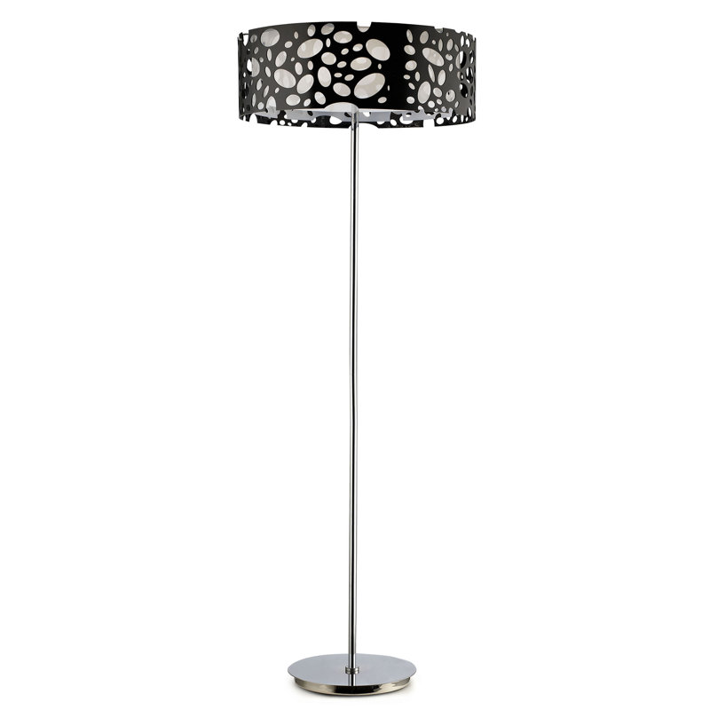 Tockington 165cm Traditional Floor Lamp, Black