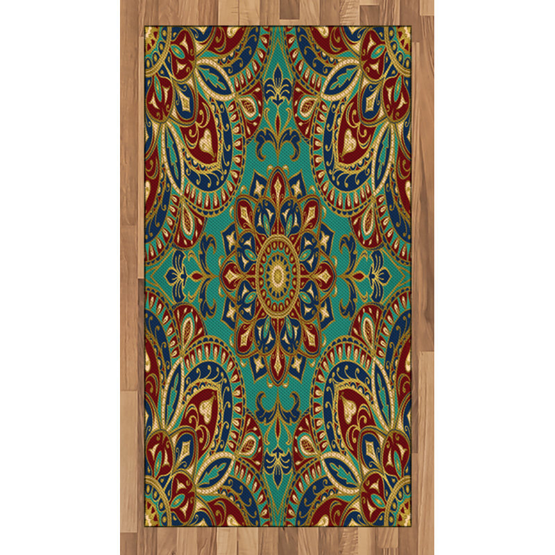 Mandala High Density Long Fiber Poly Threads Decorative Area Rug Carpet, Rectangle 2'7" x 5'