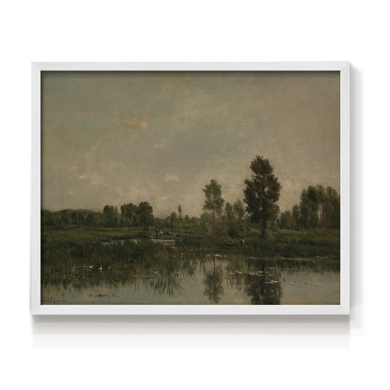 Paysages rétro-Cccxcix-impression encadrée - réversible, H 8 po x l 10 po, Blanc