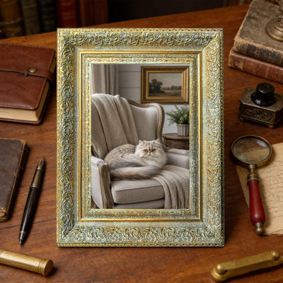 Cadre photo décoratif à 3 pièces 8 "x 10" Antique Gold