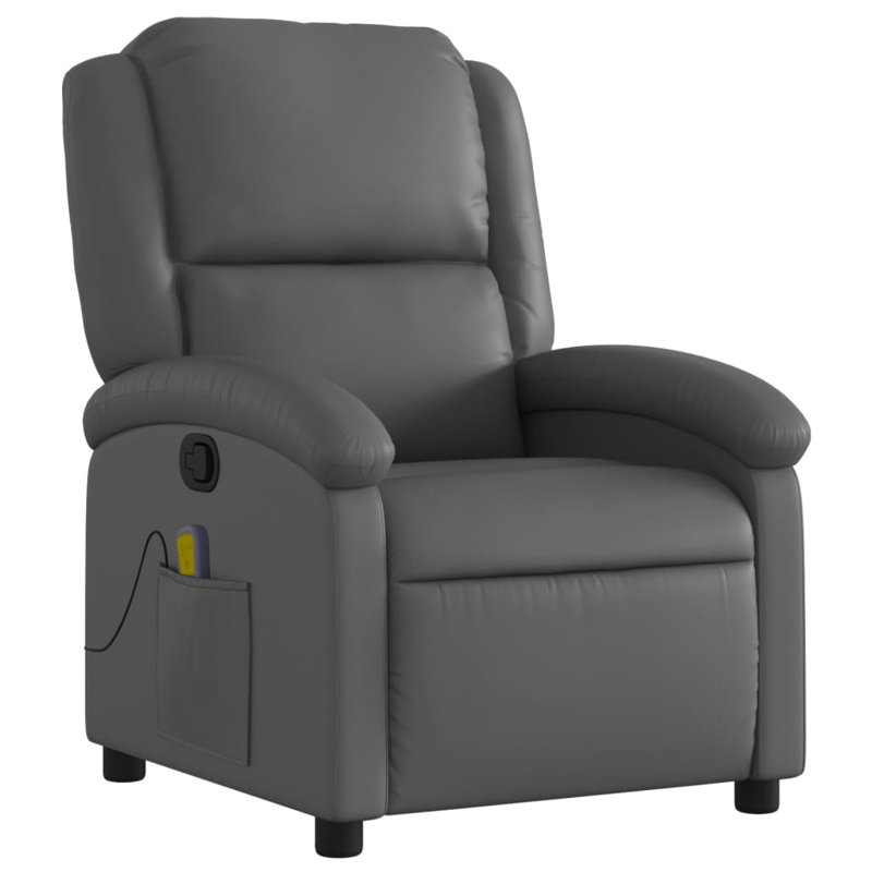  Massage Recliner Chair Grey, Gray