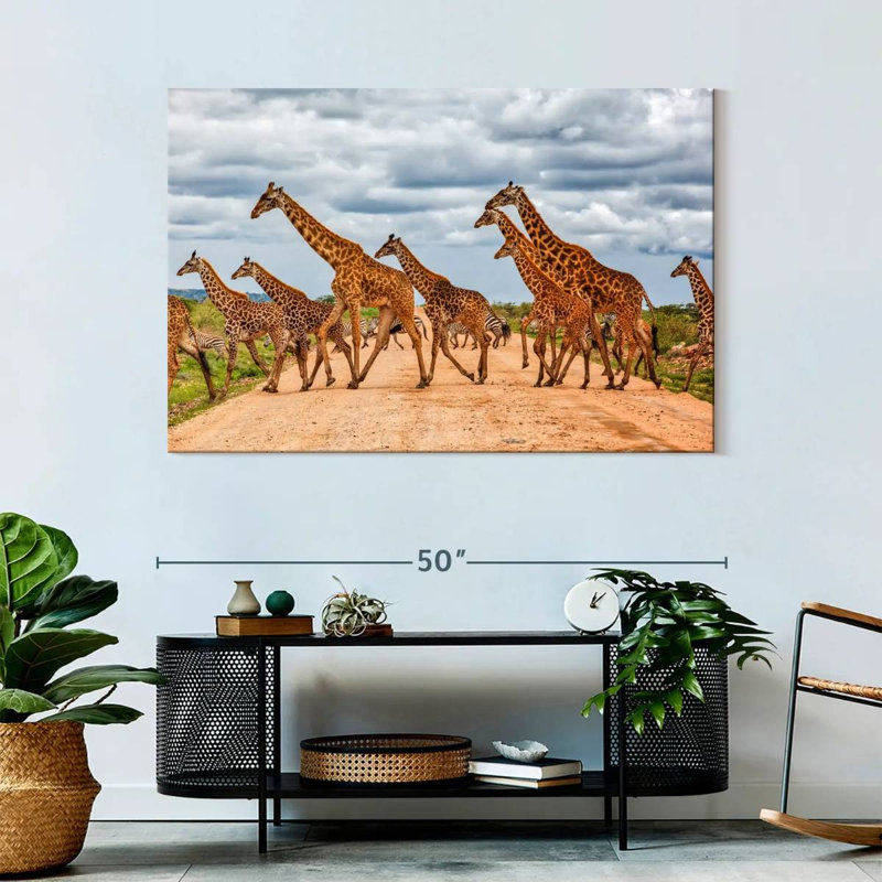 Girafes de Brampt, animaux de safari, H 32 po x l 48 po