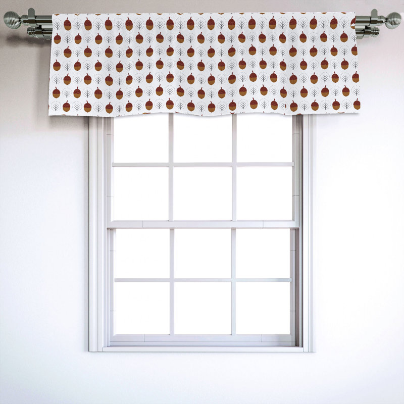 Sateen Ruffled Window Valance