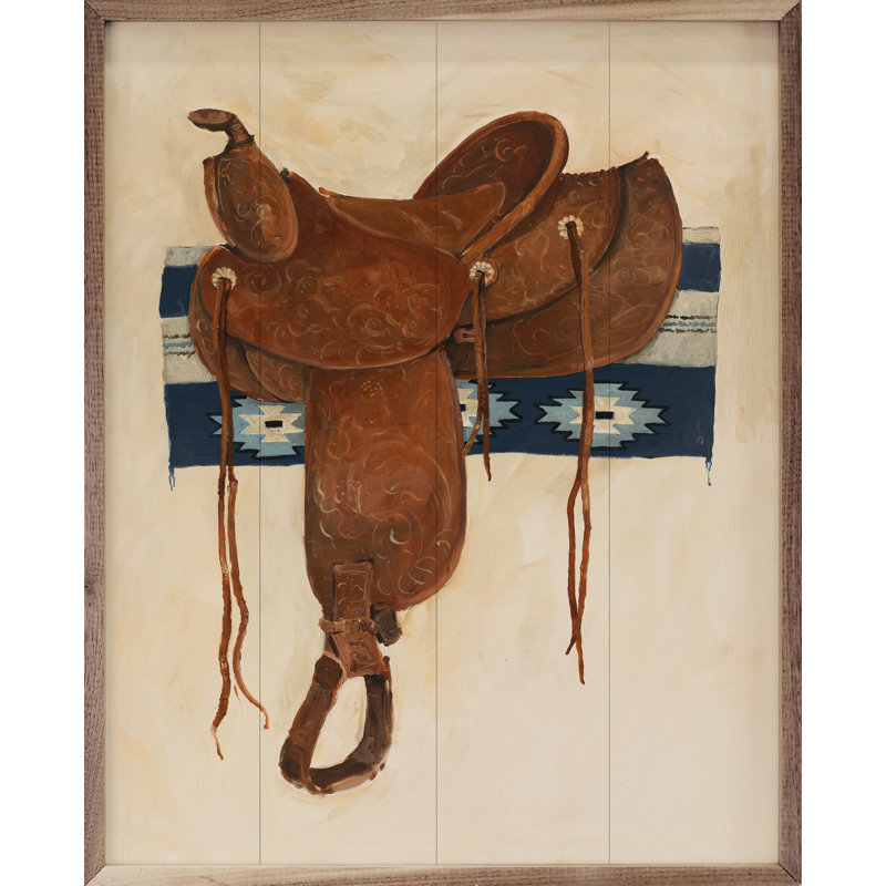 Lampe Western Saddle II par Avery Tillmon, H 40 po x l 32 po