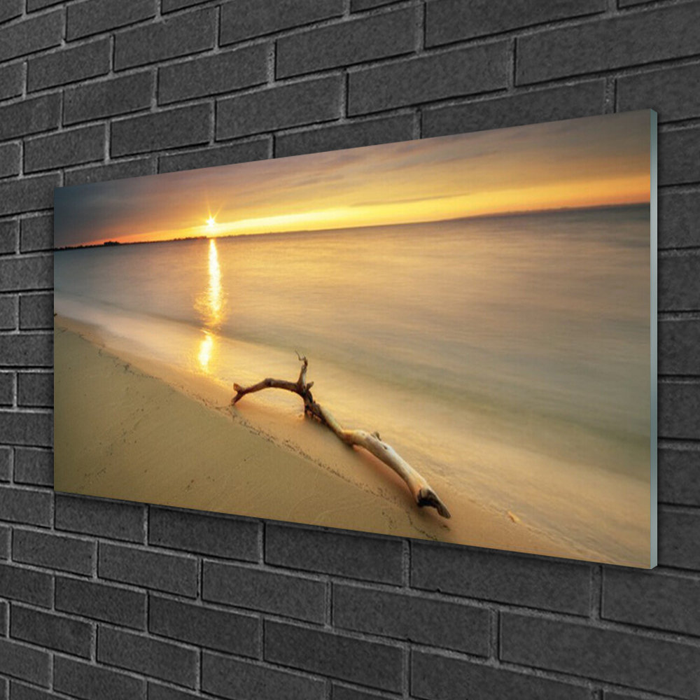 Glasbild Ocean Beach Landschaft