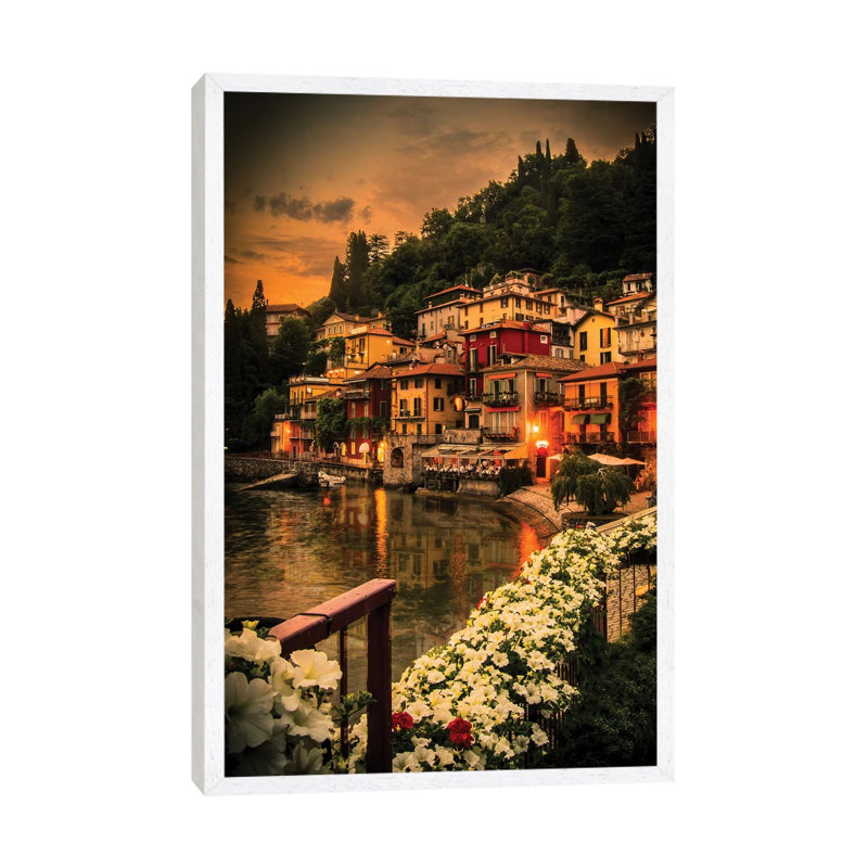 Varenna 1 Piece Floater Frame Wall Art on Canvas, 66.04 cm H x 45.72 cm W, White Framed