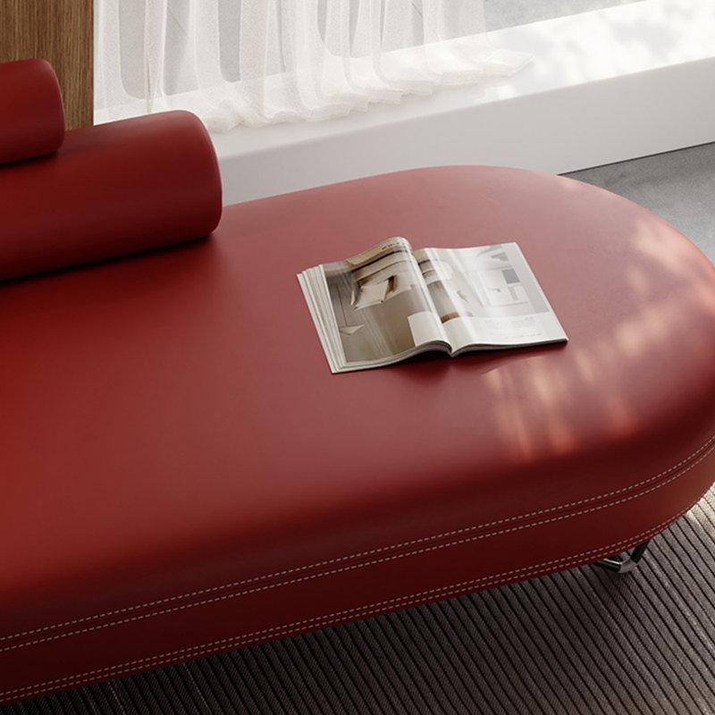Méridienne Fashion Creative Leisure Home, Rouge, Accoudoir à gauche (vu de face)