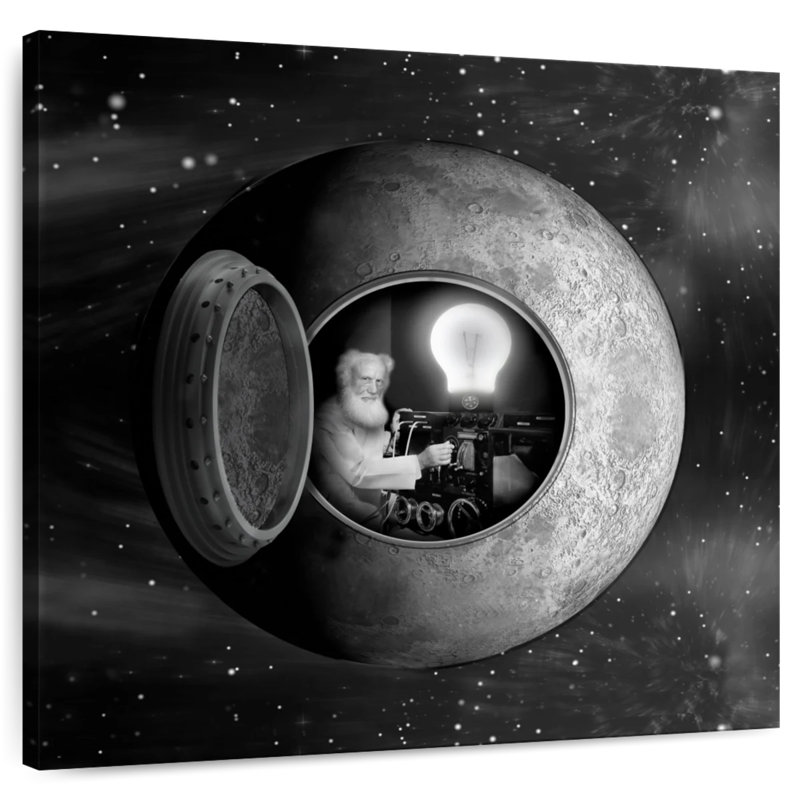 Kelan Man In The Moon, 33" H x 33" W