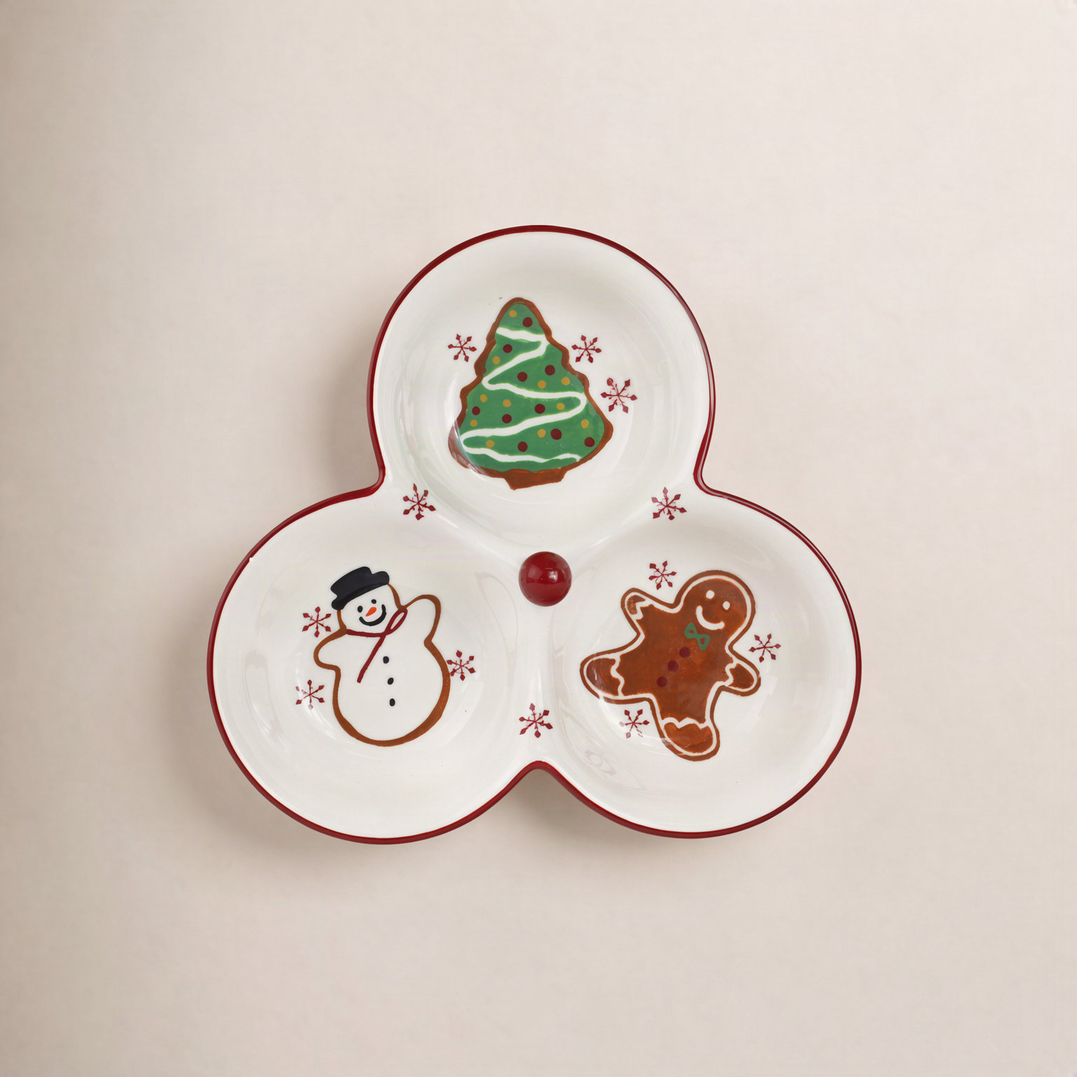 Winterfest Divided Serving Dish