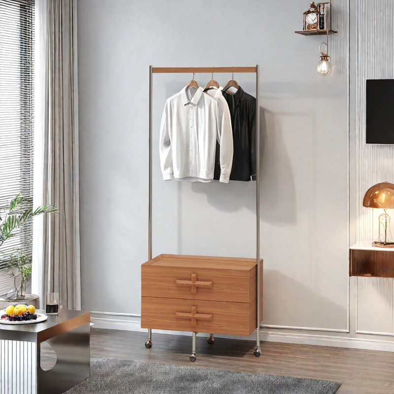 Portemanteau en acier inoxydable, Brun