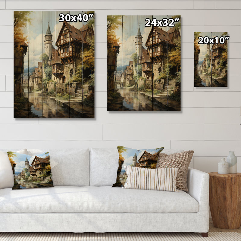Allemagne, charme bavarois sur bois, H 20 po x l 10 po x P 0,78 po