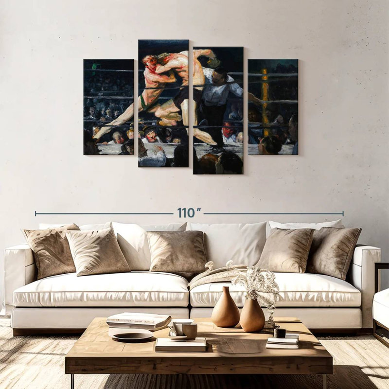Sireci Stag At Sharkey's 1909, 48" H x 75" W