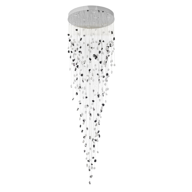 Lustre, H 108 po x l 32 po x P 32 po, Chrome